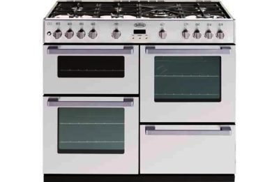 Belling DB4100G Gas Range Cooker - White